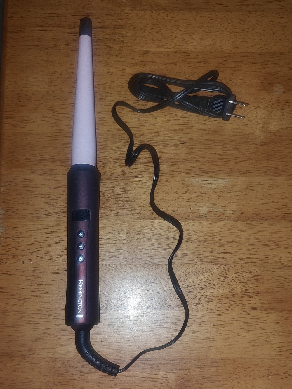 Remington Pink and Dark Purple Tapered Curling Wand - Women Hair Tool